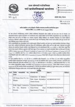 खरिद सम्झौता अन्त्य गरिएको र वित्तीय फरफारक सम्बन्धी सार्वजनिक सूचना ।